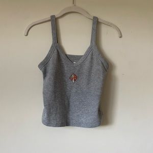 Women’s Grey Mushroom Tank Top
